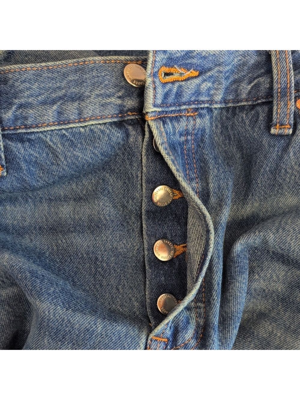 Universal Thread Mid Rise 90s Baggy Distressed Jeans 14 V287 - Picture 7 of 11